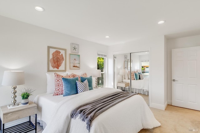 251 Donegal Way, Martinez, CA 94553 - carpeted bedroom featuring a closet and recessed lighting