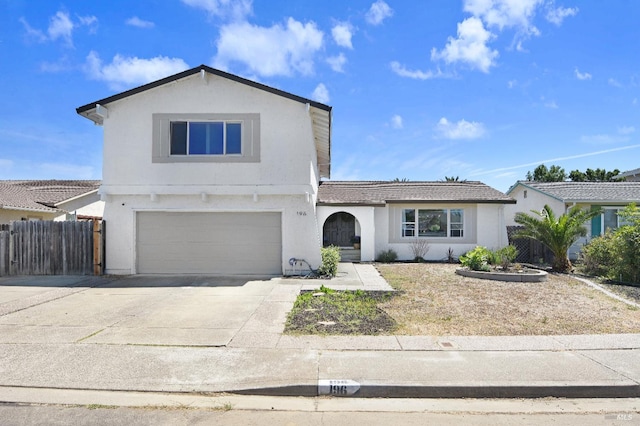 196 Caldwell Dr, Vacaville, CA 95687 - traditional-style house with a garage, stucco siding, and driveway
