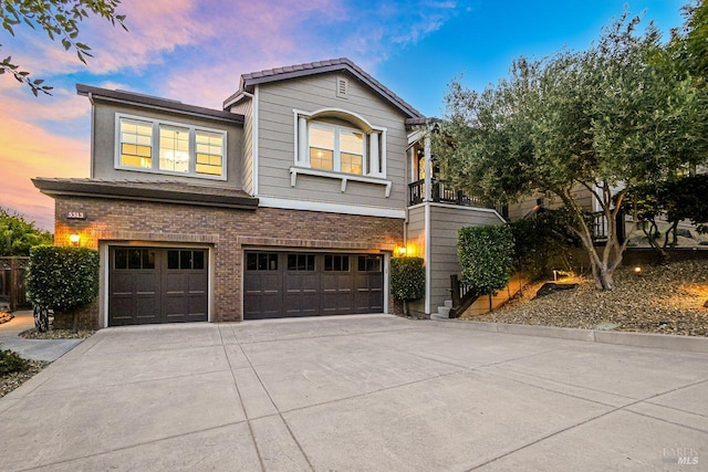 5313 Autumn Rock Ct, Fairfield, CA 94534 - view of front of property with driveway, an attached garage, and brick siding