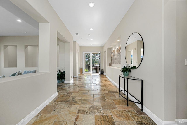 5313 Autumn Rock Ct, Fairfield, CA 94534 - foyer entrance with stone tile flooring and recessed lighting