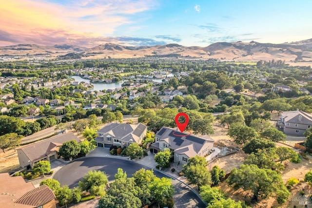 5313 Autumn Rock Ct, Fairfield, CA 94534 - aerial view of residential area with a mountainous background