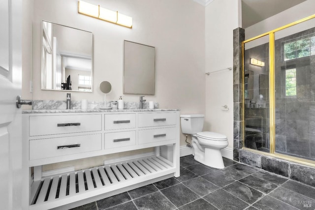 955 Appleridge Pl, Fairfield, CA 94534 - bathroom with a stall shower, double vanity, and healthy amount of natural light