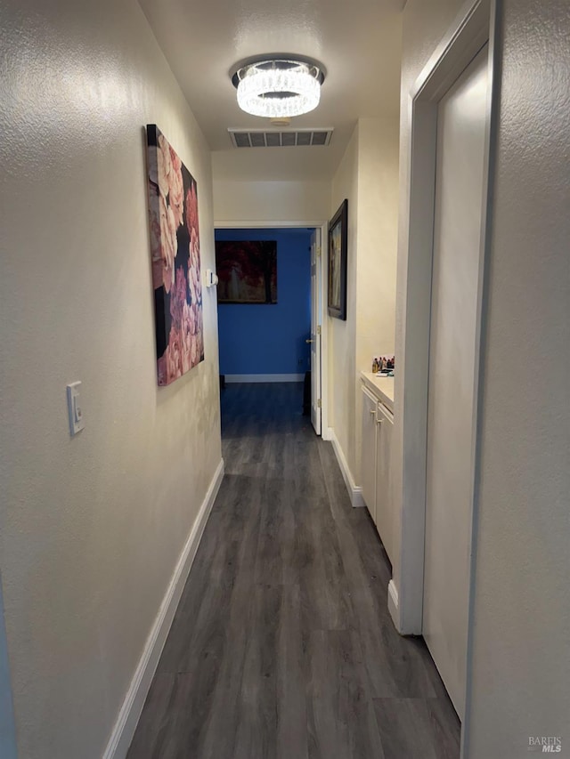 3418 Astoria Ct, Fairfield, CA 94534 - hall featuring dark wood-type flooring and baseboards