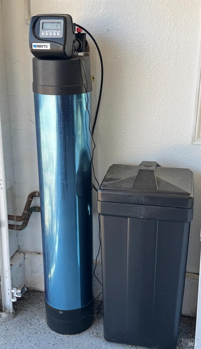3418 Astoria Ct, Fairfield, CA 94534 - detailed view of a water softener system