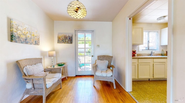 312 12th St, Petaluma, CA 94954 - sitting room with plenty of natural light and light wood-style floors