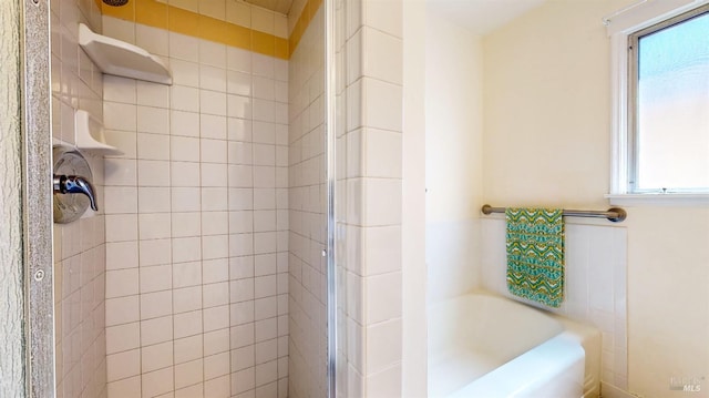 312 12th St, Petaluma, CA 94954 - bathroom with a shower stall and a garden tub