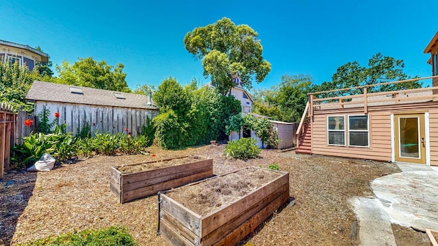 312 12th St, Petaluma, CA 94954 - fenced backyard featuring a garden and stairway