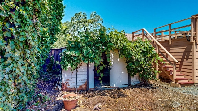 312 12th St, Petaluma, CA 94954 - view of outdoor structure featuring stairs