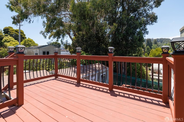 205 Cypress Ave, San Bruno, CA 94066 - view of wooden deck