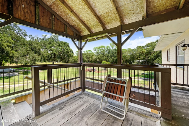 view of wooden terrace