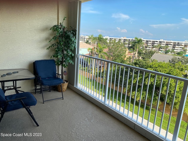 view of balcony