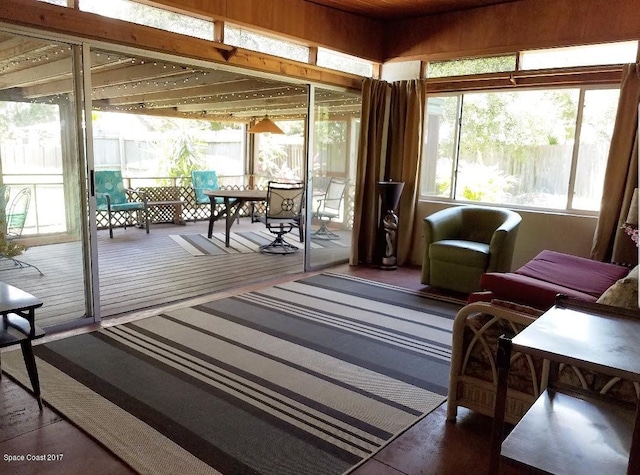 view of sunroom / solarium