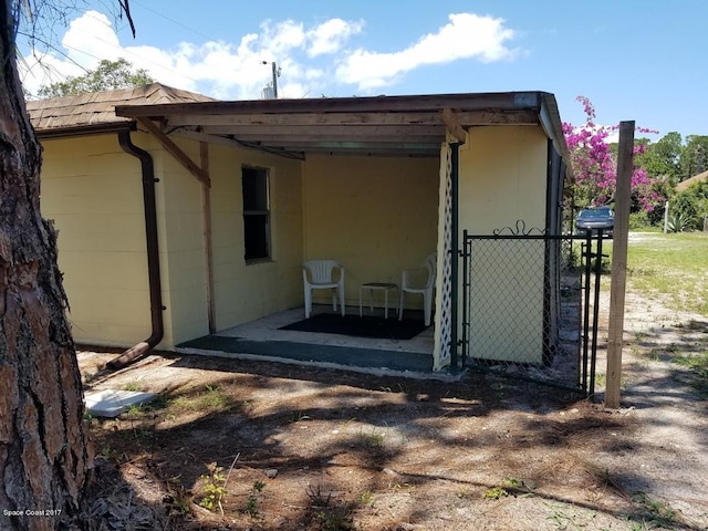 view of rear view of property