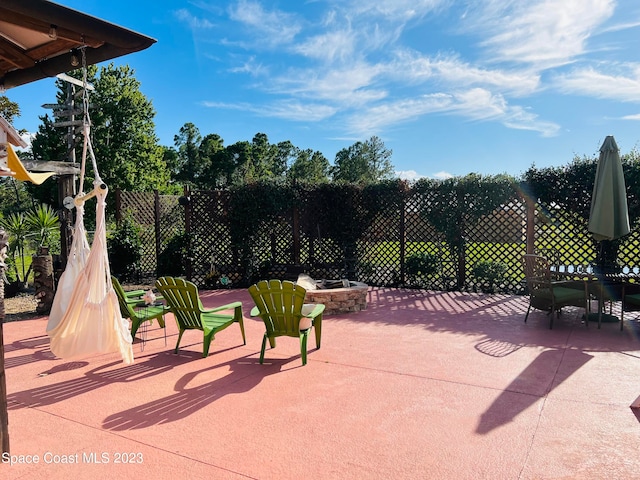 view of patio