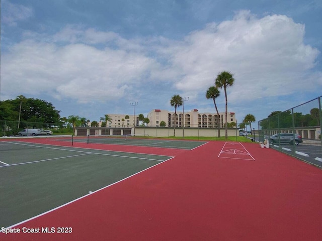 view of sport court