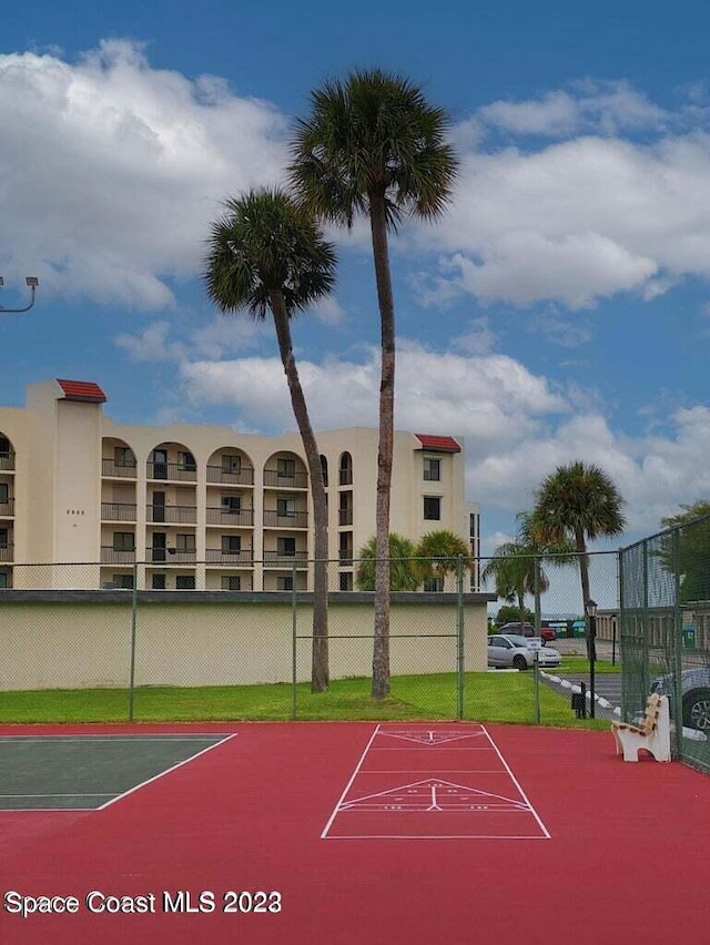 view of sport court