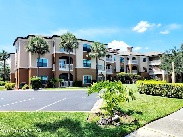 view of property with central AC