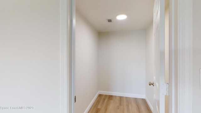 interior space featuring light wood-type flooring