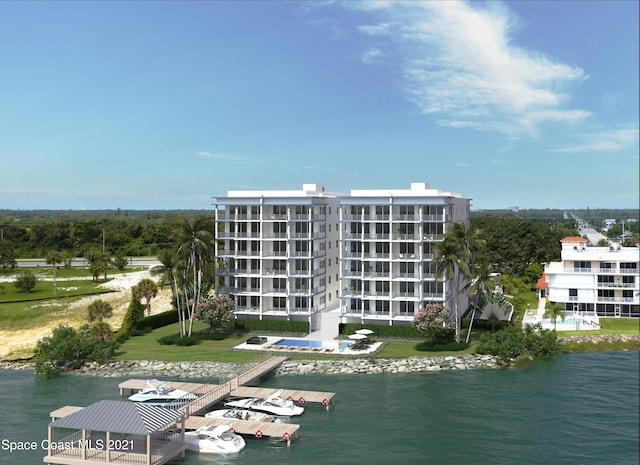 3995 N Harbor City Blvd Unit Ph.2, Melbourne, FL 32935 - view of building exterior featuring a water view