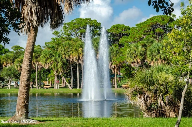 view of home's community featuring a water view