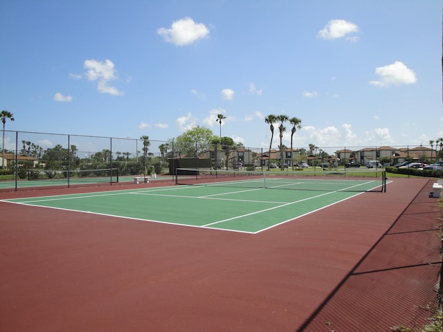 view of tennis court