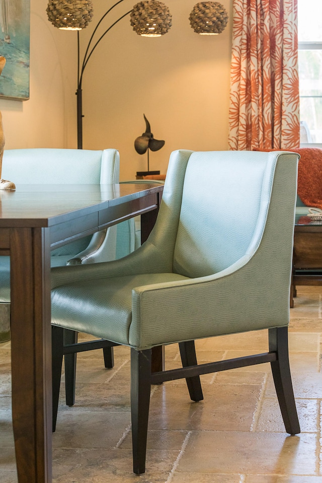 dining area featuring light hardwood / wood-style flooring