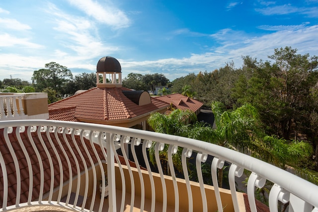 view of balcony