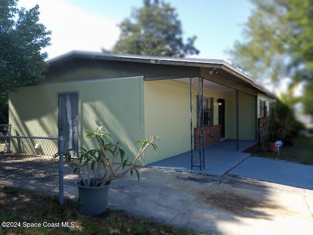 exterior space featuring a patio