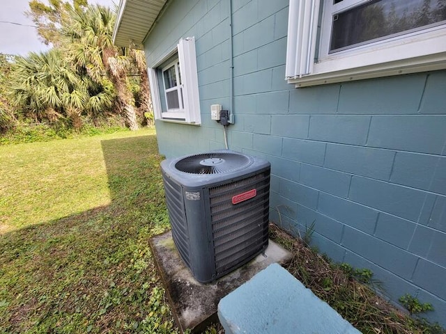 details featuring central AC unit