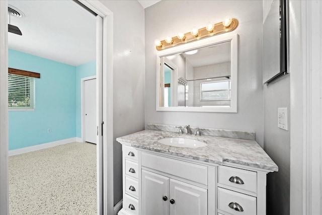 bathroom with vanity