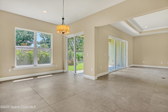 4335 Negal Cir, Melbourne, FL 32901 - spare room with baseboards, recessed lighting, and light tile patterned floors