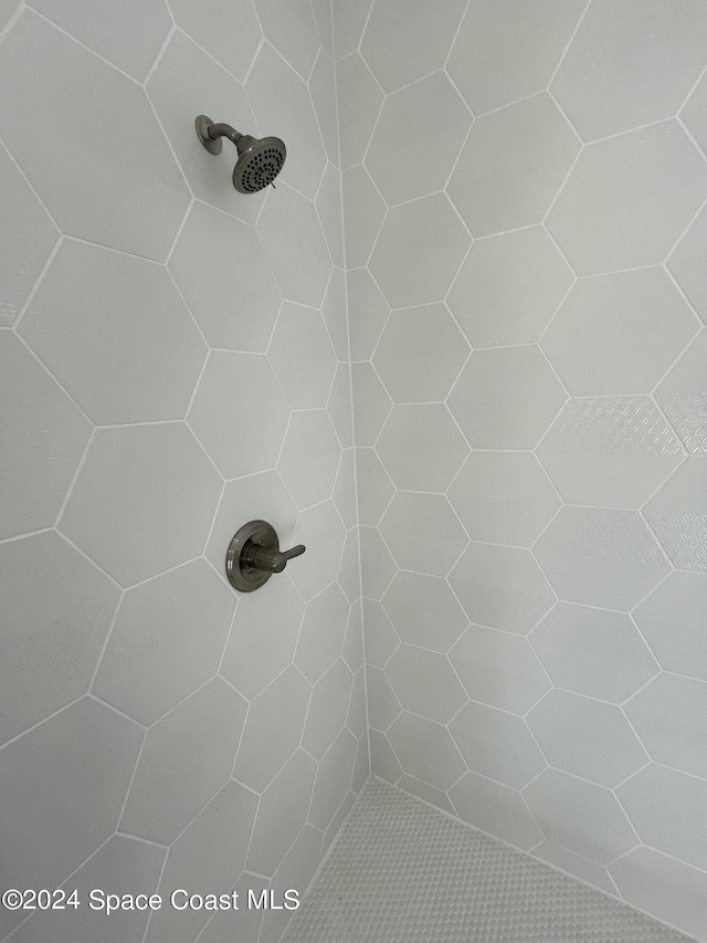 8526 Lyside Dr, Melbourne, FL 32940 - bathroom featuring a tile shower