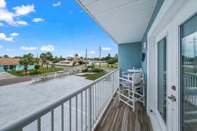 view of balcony