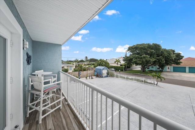 view of balcony