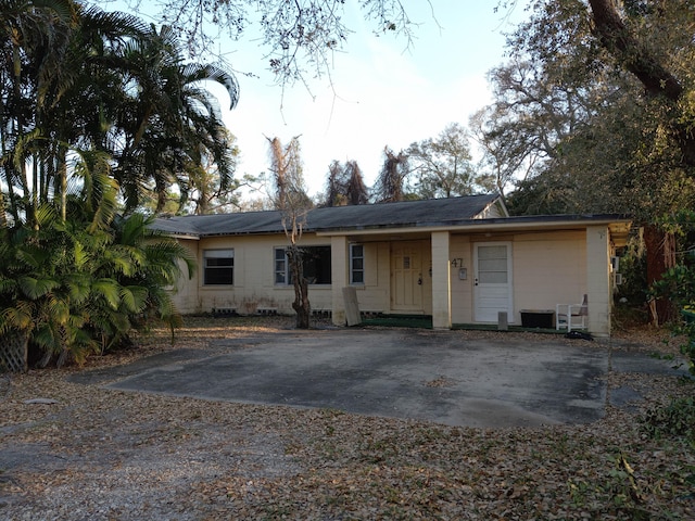 view of ranch-style home