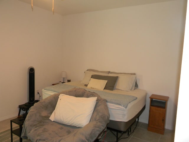 view of tiled bedroom