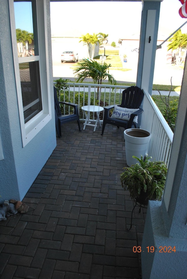 view of balcony