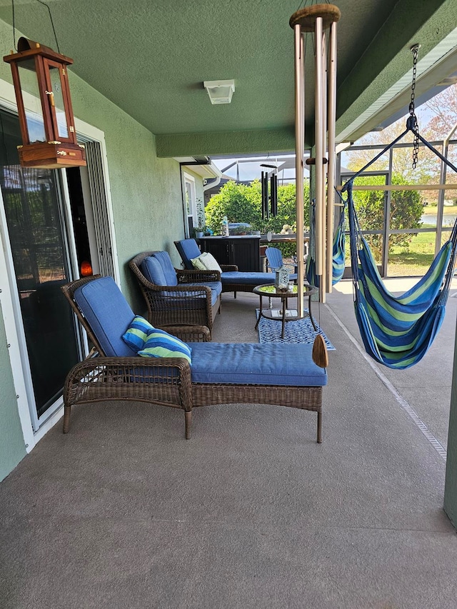 view of patio / terrace with an outdoor hangout area