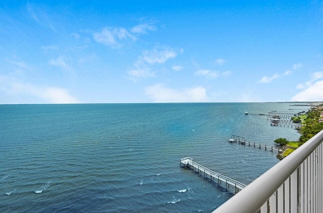 view of water feature