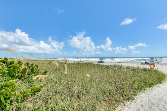 property view of water with a view of the beach