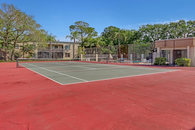 view of tennis court