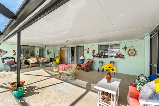 view of patio with outdoor lounge area