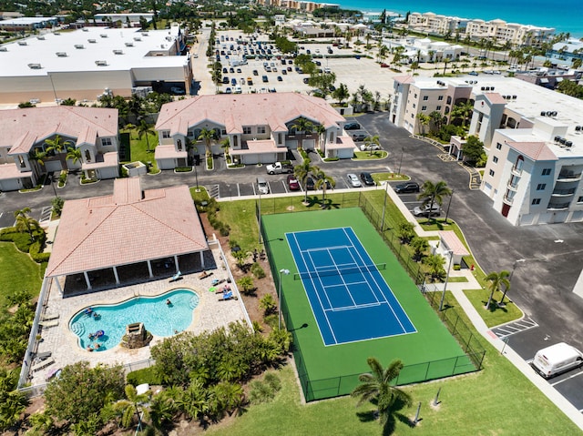 birds eye view of property