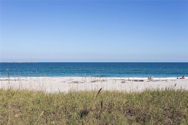 property view of water with a view of the beach