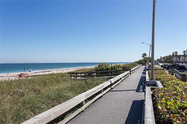 view of property's community featuring a water view