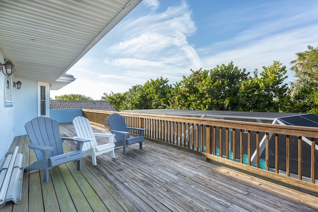 view of wooden terrace