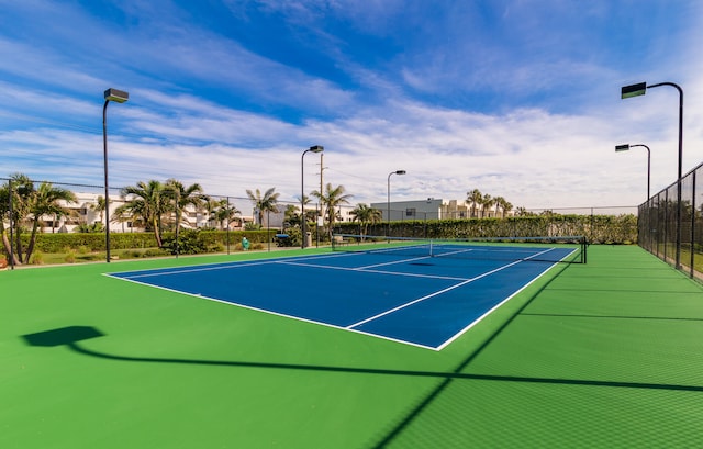 view of tennis court