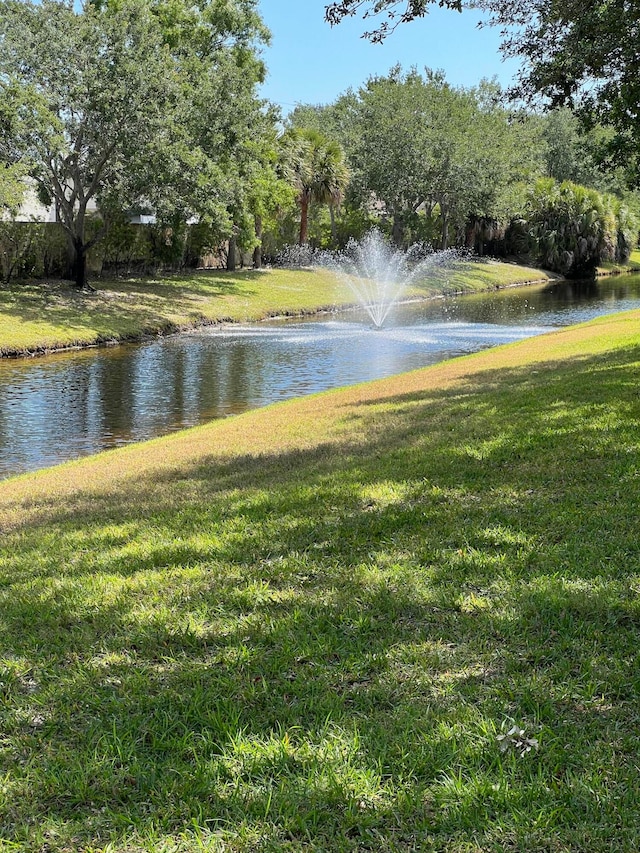 view of water feature