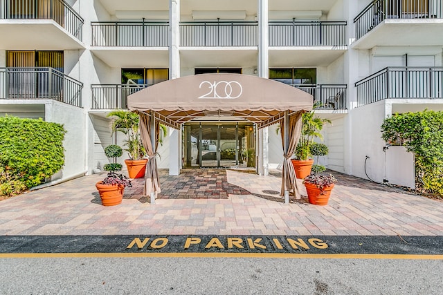 view of patio / terrace with a balcony