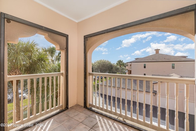 view of balcony